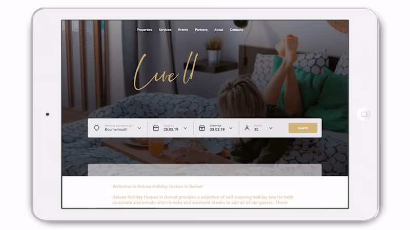 Cover image for Branding and Website for a vacation rental company