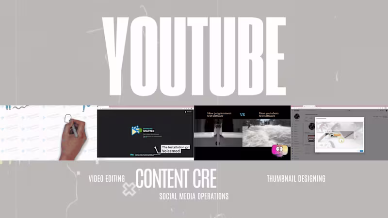 Cover image for YouTube Channel | Video Editing & Thumbnail Design
