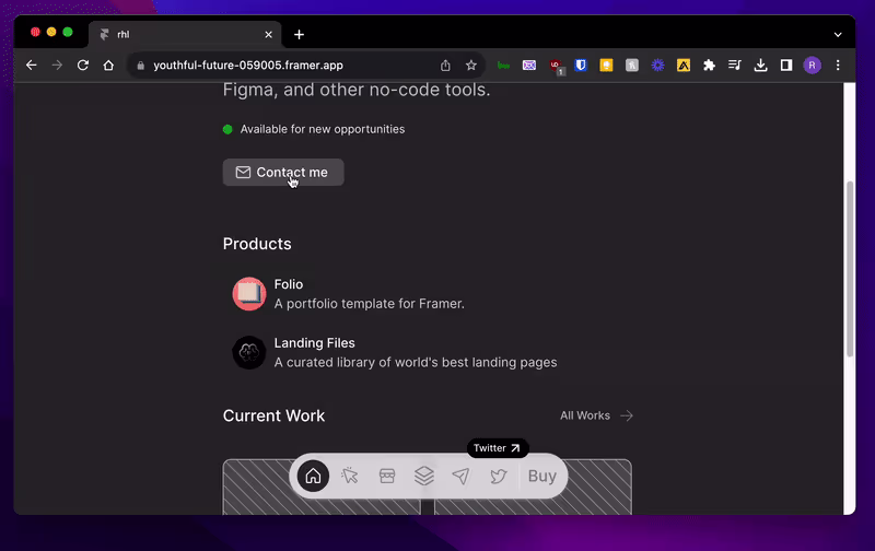 Cover image for Dock - Framer Template