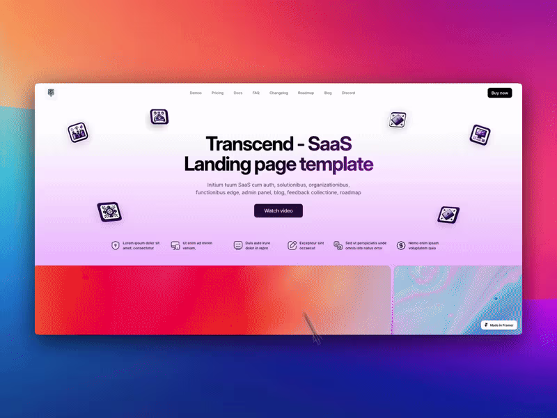Cover image for Transcend - SaaS Framer Template