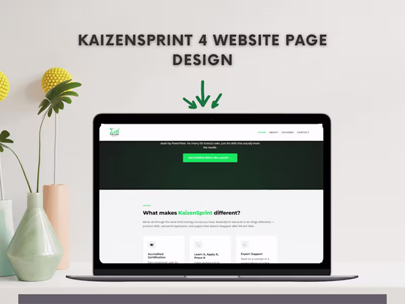 Cover image for Kaizen Sprint Kajabi Website Rebuild