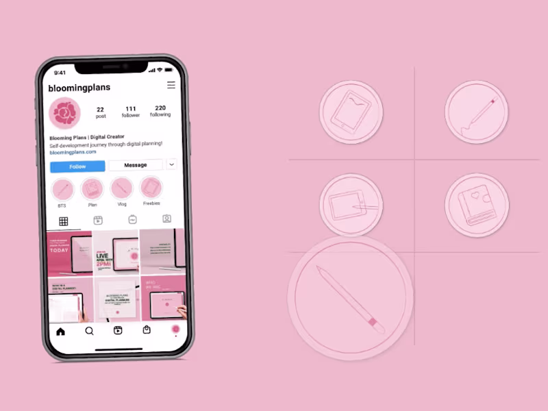 Cover image for Blooming Plans | Digital Planning Brand Design 🌸 
