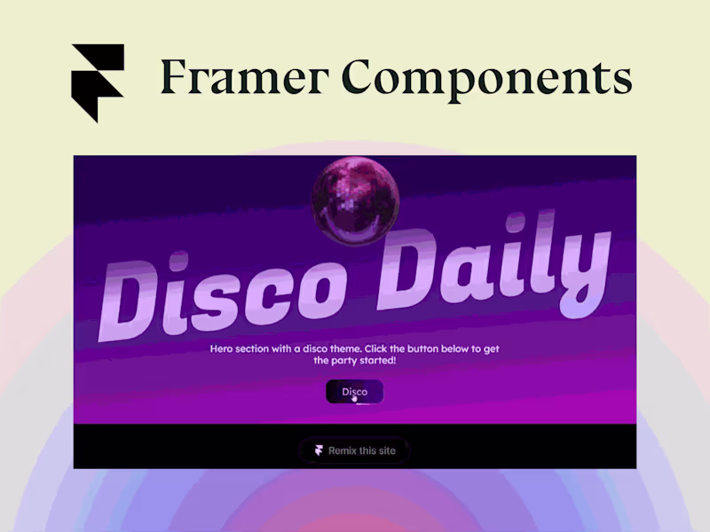Cover image for Framer Components
