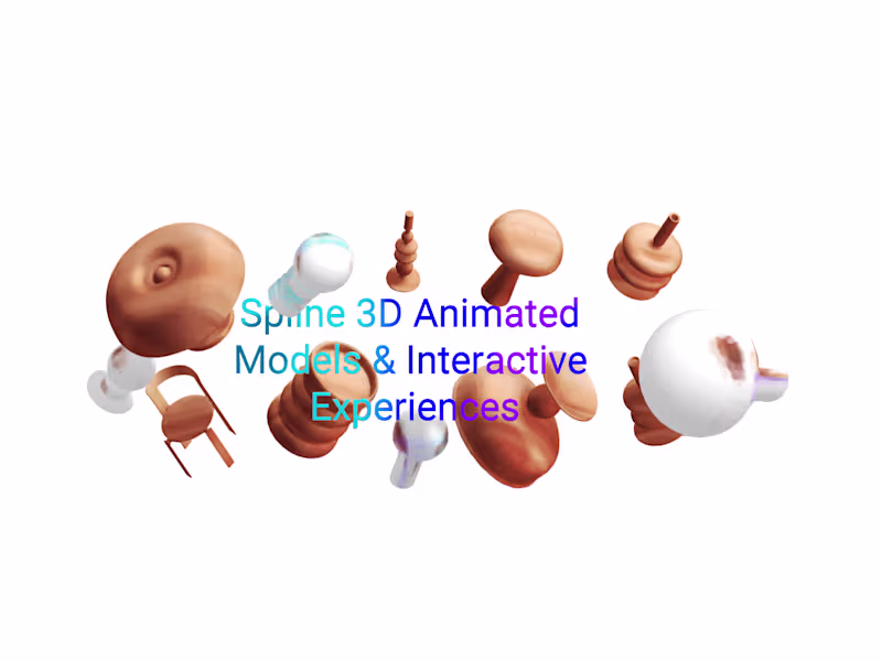 Cover image for Interactive Spline 3D Glass & Wood Furniture Designs

