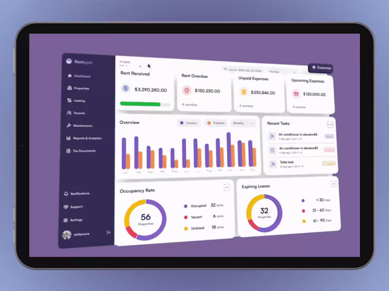 Cover image for Interactive 3D Dashboard Mockup