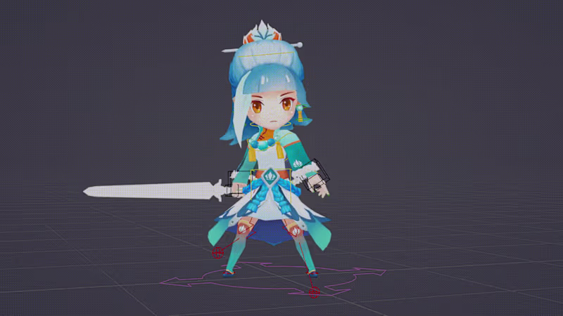 Cover image for Blender Game Ready Rigging Showcase
