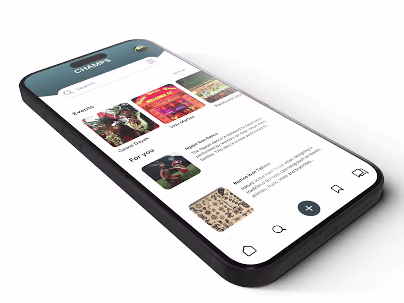 Cover image for CHAMPS - User-Centered Cultural Heritage Platform | UX Design