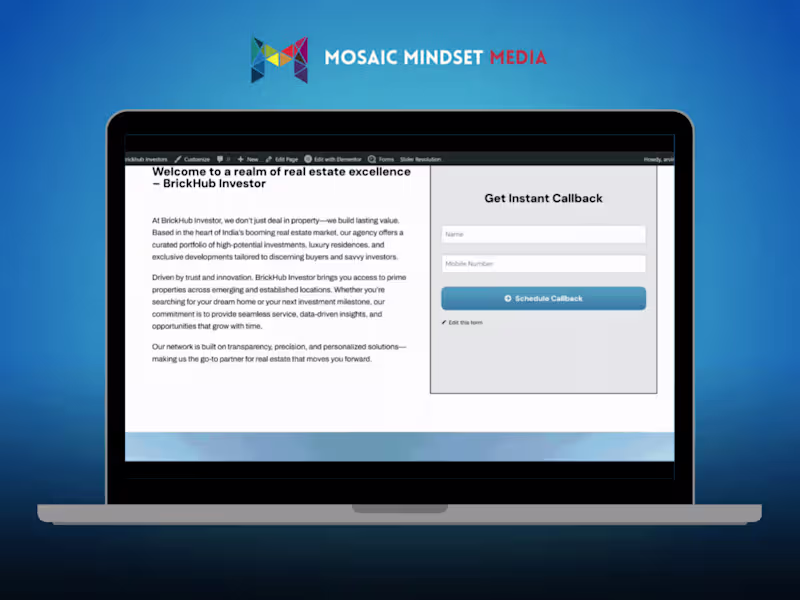 Cover image for Real Estate website Design
