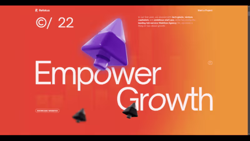 Cover image for Interactive Webflow Website - Refokus