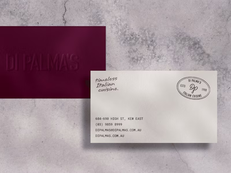 Cover image for Di Palma’s Restaurant | Rebrand and long-term Marketing Support