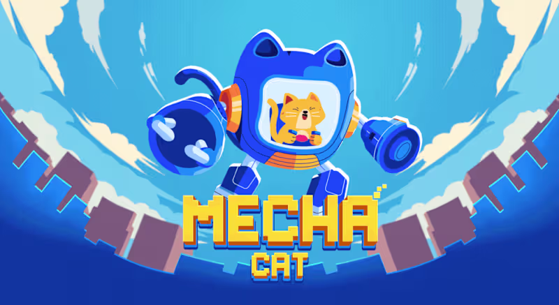 Cover image for Mecha Cat Game animation Spine 2d :: Behance