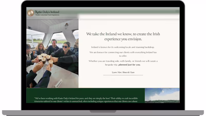 Cover image for Website Redesign for Katie Daly's Ireland