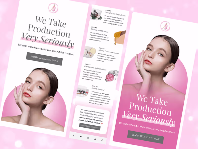 Cover image for Concept email campaign design created