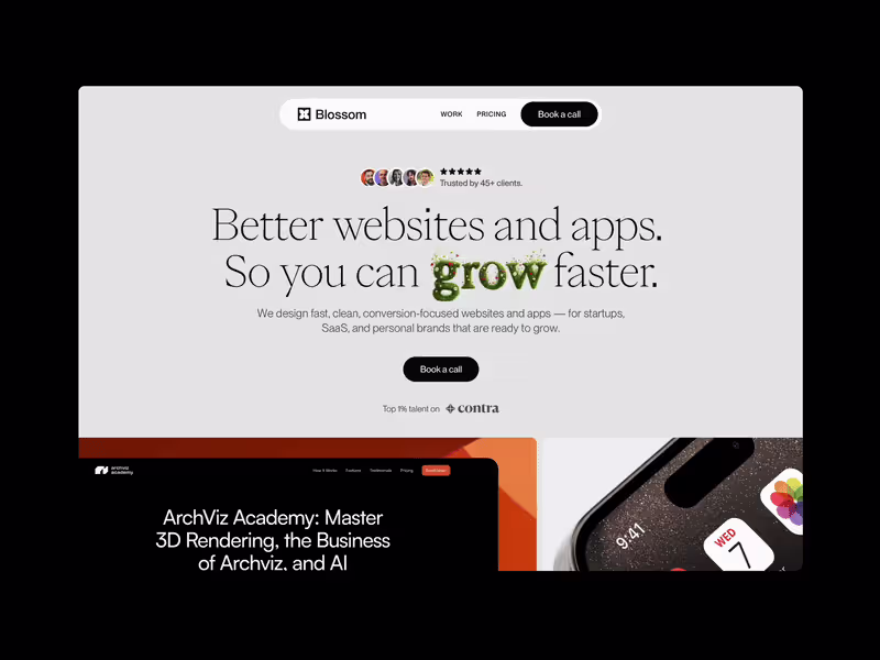 Cover image for Blossom Web Design agency