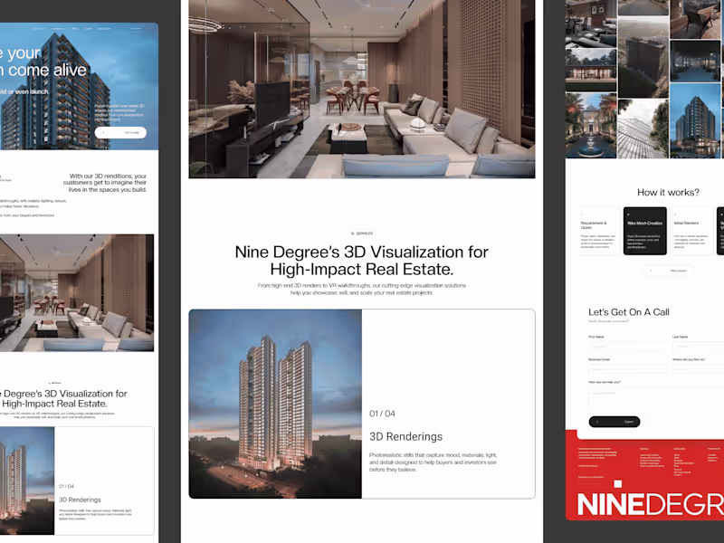 Cover image for Nine Degree Website Development Case Study | Webflow | Revamp