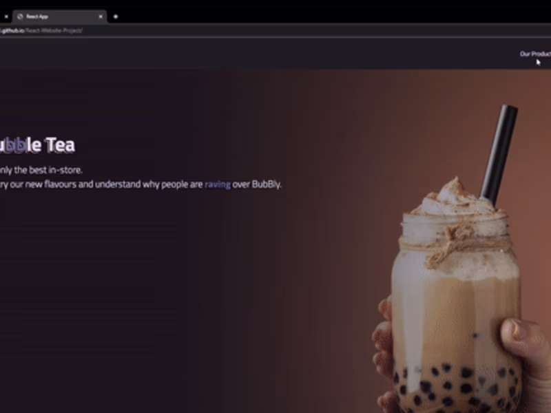 Cover image for React Website Project