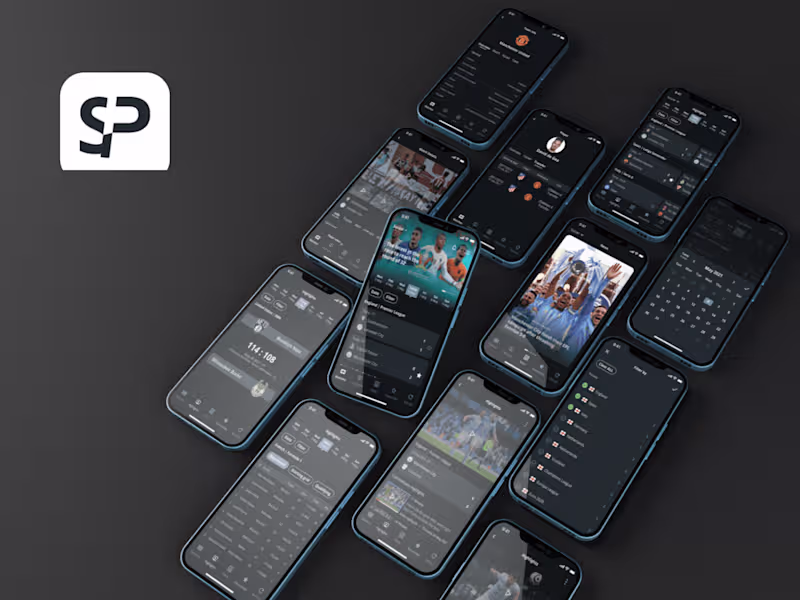 Cover image for Design of a Free Sports News App for SP Sport