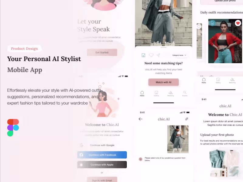Cover image for Your Personal AI Stylist - Mobile App [Figma]