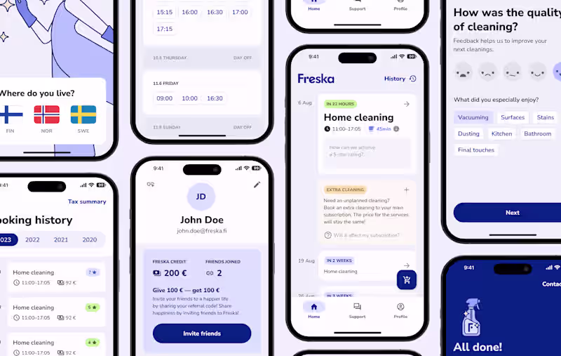 Cover image for Freska — Home Cleaning App