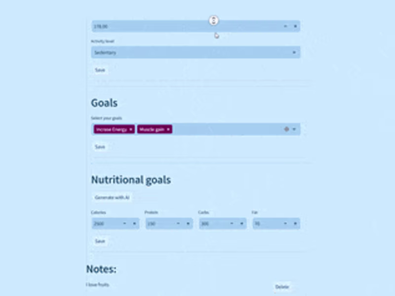 Cover image for RAG Nutritionist demo Ap
