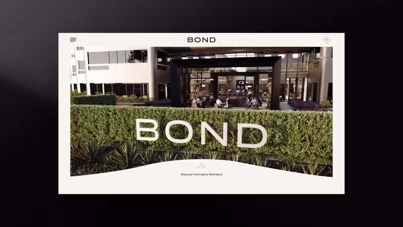 Cover image for Bond · Experiential Workspace Site in Webflow