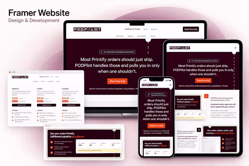Cover image for Framer Website Design and Development

Designed