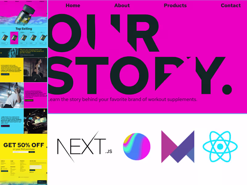 Cover image for Tiburon: An energetic e-commerce brand web design project.
