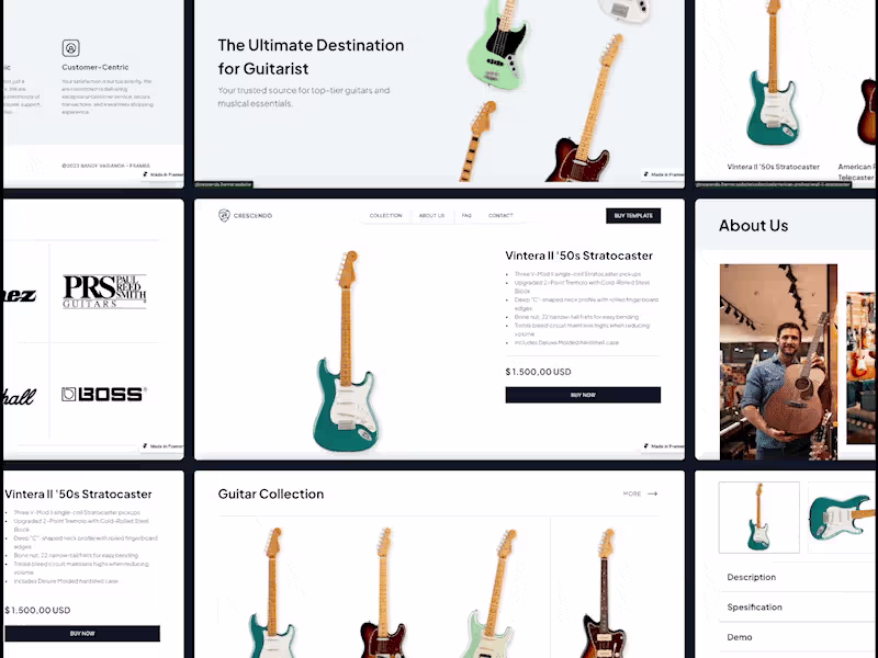 Cover image for Crescendo Guitar Store