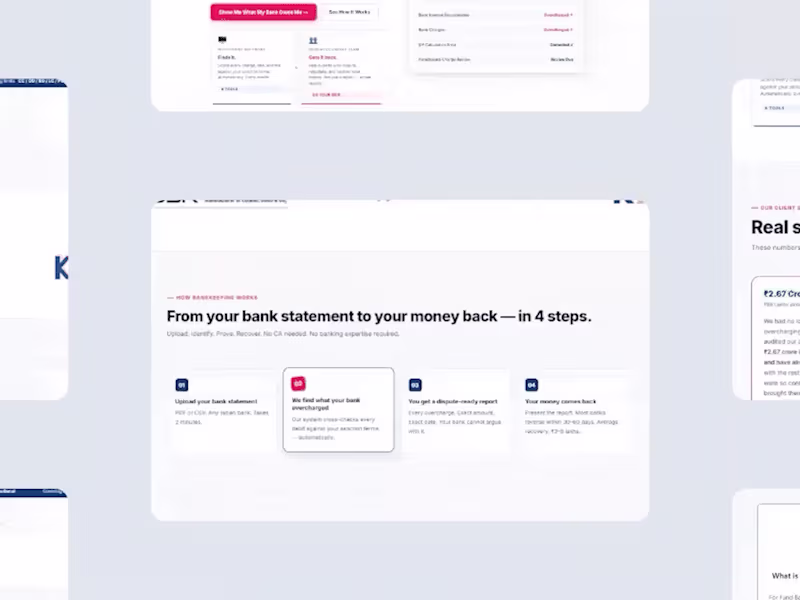 Cover image for BankKeeping Landing Page Redesign