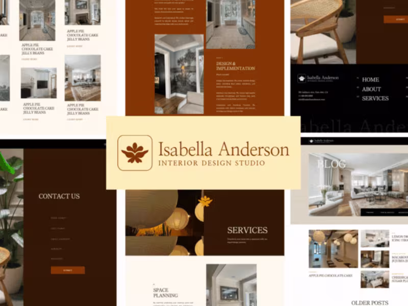 Cover image for Interior Design Portfolio Website