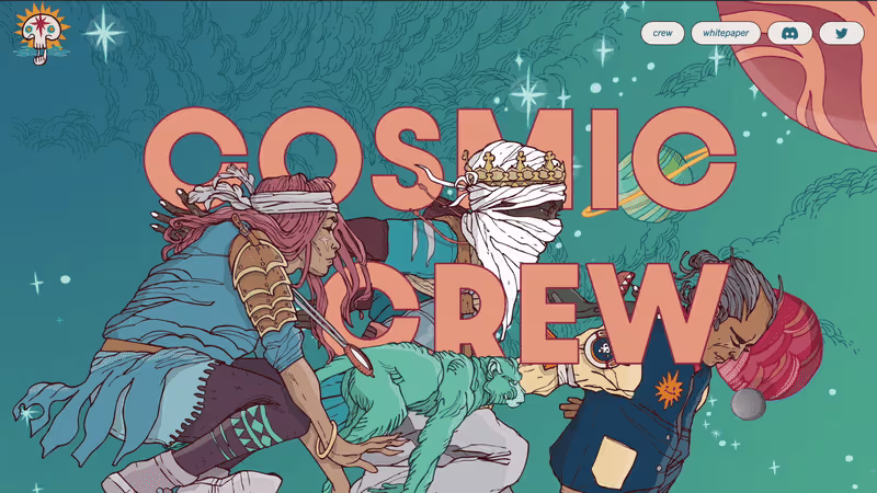 Cover image for Cosmic Crew NFT collection website