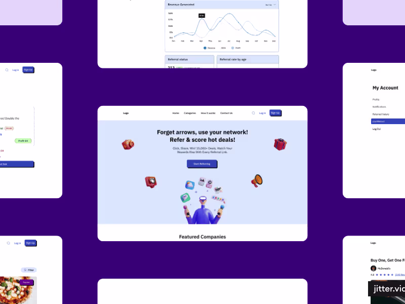 Cover image for Referral web app design