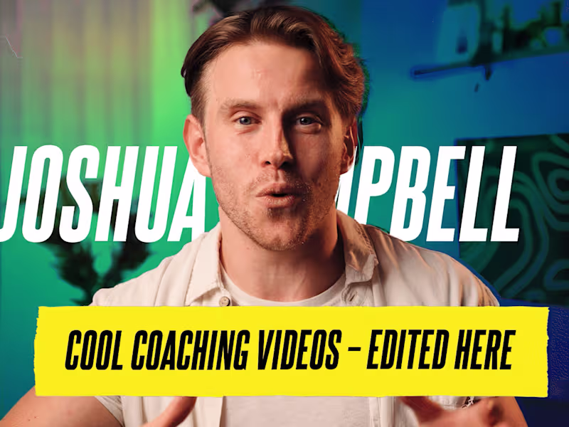 Cover image for Talking Head Video Edit for Relationship Coach