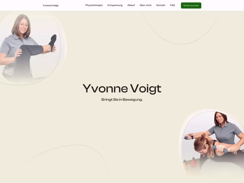 Cover image for Physio Yvonne - Webdesign
