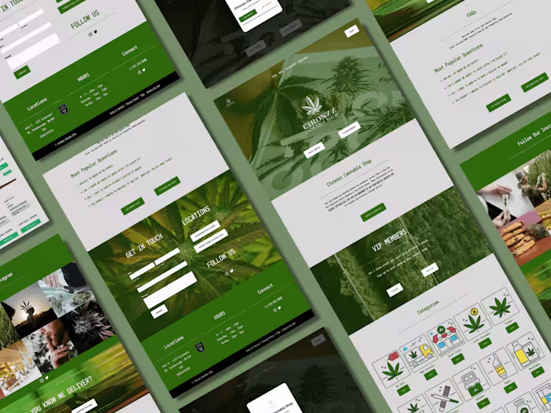 Cover image for Chronzz Cannabis - eCommerce Website