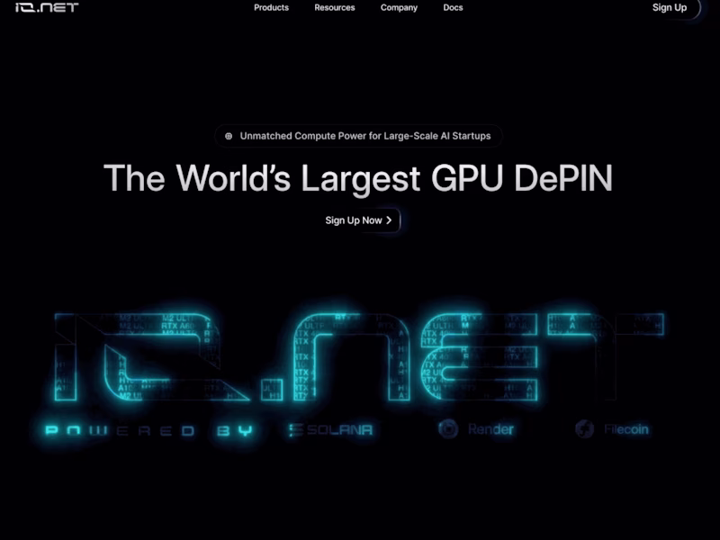 Cover image for Io.net Landing Page Development