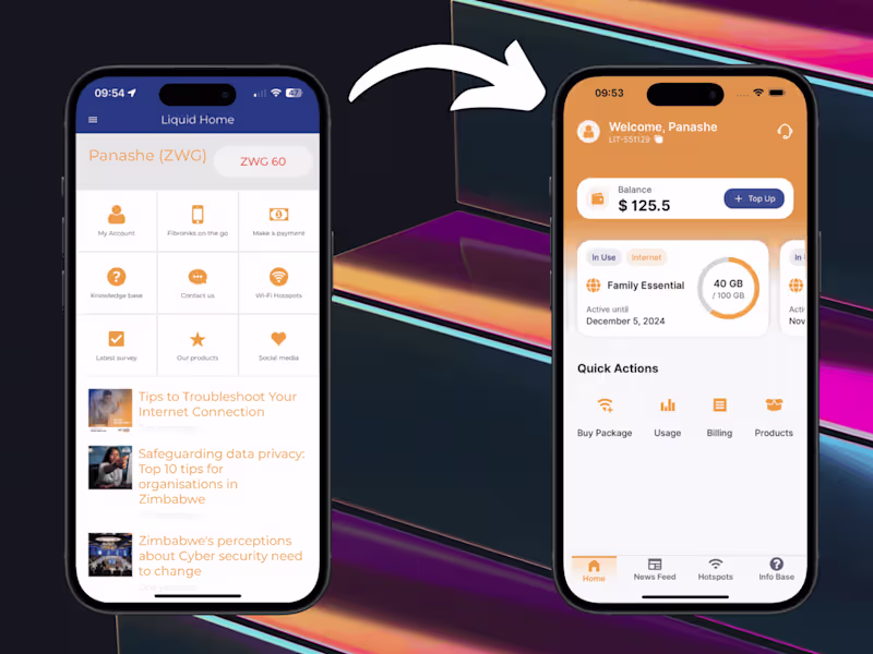 Cover image for myLiquidHome  | App Redesign - Revamp
