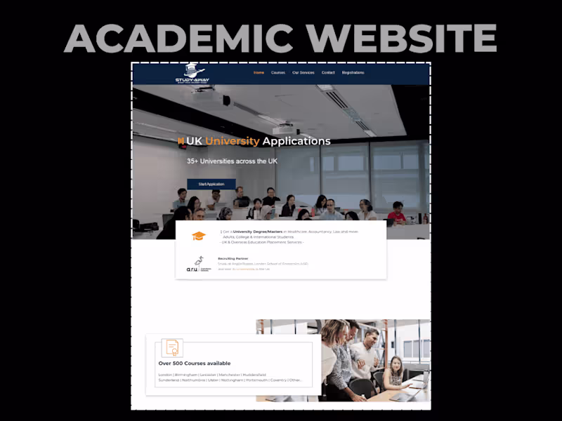 Cover image for Wix Studio Website For UK University