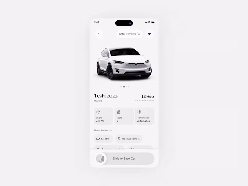 Cover image for Clean & Modern Car Rental Mobile App Design (Turo)