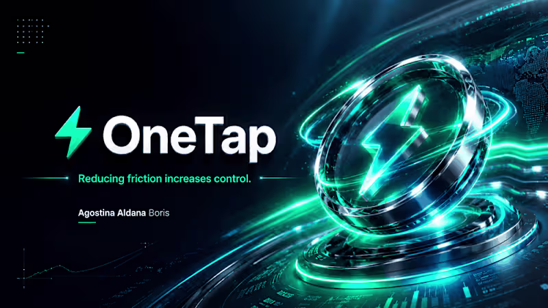 Cover image for OneTap: Personal Finance App Concept
