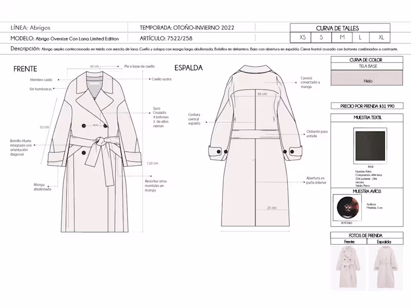 Cover image for Technical Sheets Recreation – FW22 Selection
