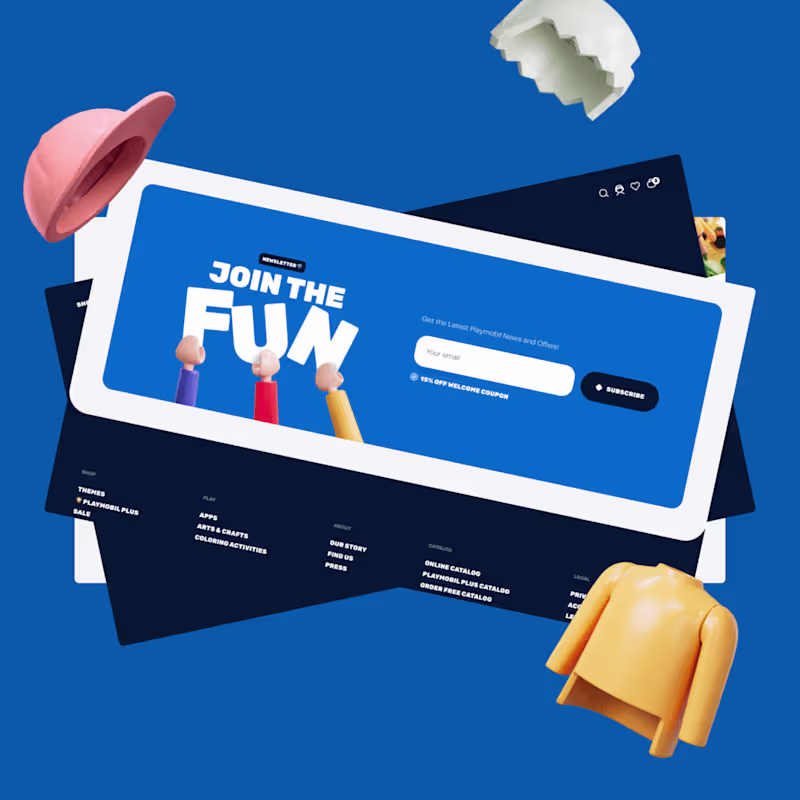 Cover image for Playmobil Website design concept
