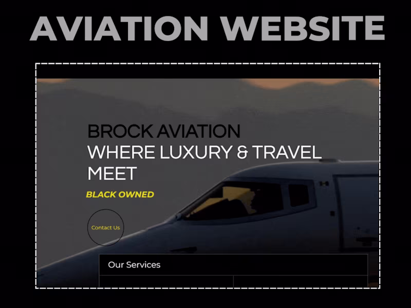 Cover image for Aviation Wix Studio Website