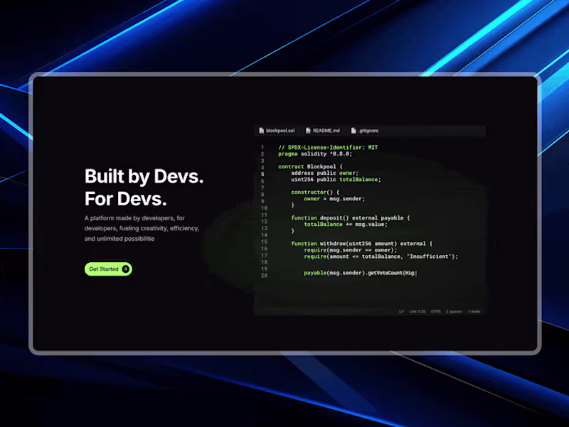 Cover image for Tank Chain Landing Page