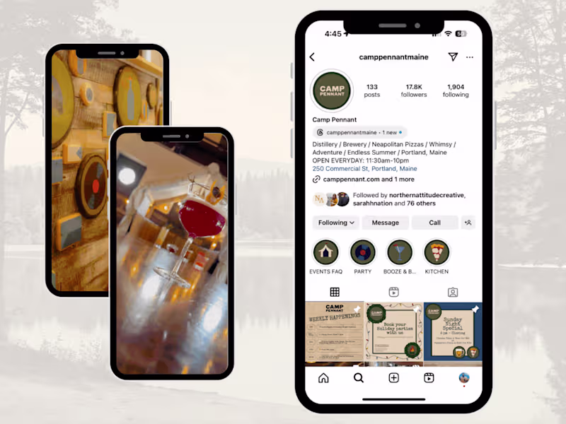 Cover image for Camp Pennant | Social Media Content Creation & Brand Photography