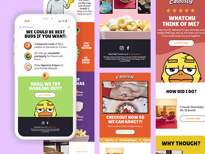 Cover image for C.riously | Klaviyo Email Design
