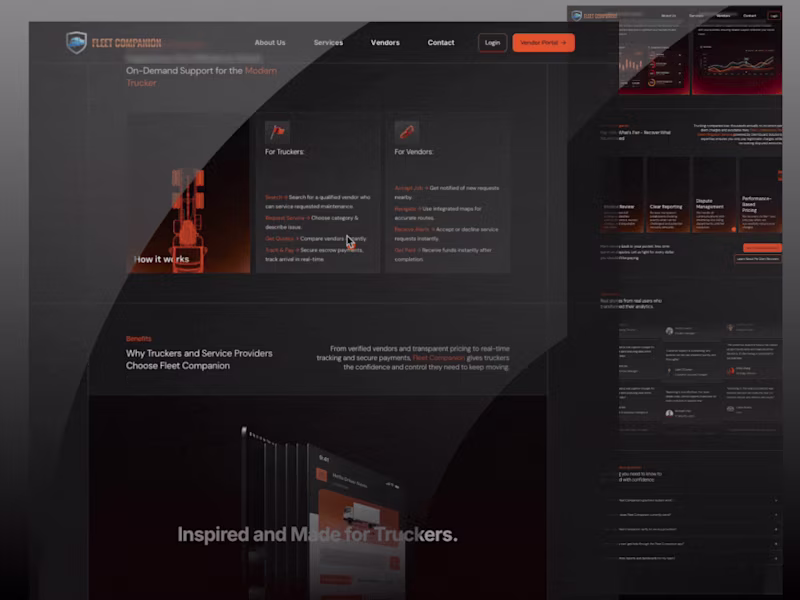Cover image for Fleet Companion Service: Framer Website Development