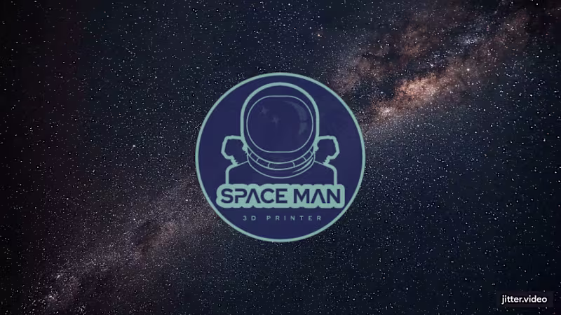 Cover image for Space Man 3D Printer Brand Design