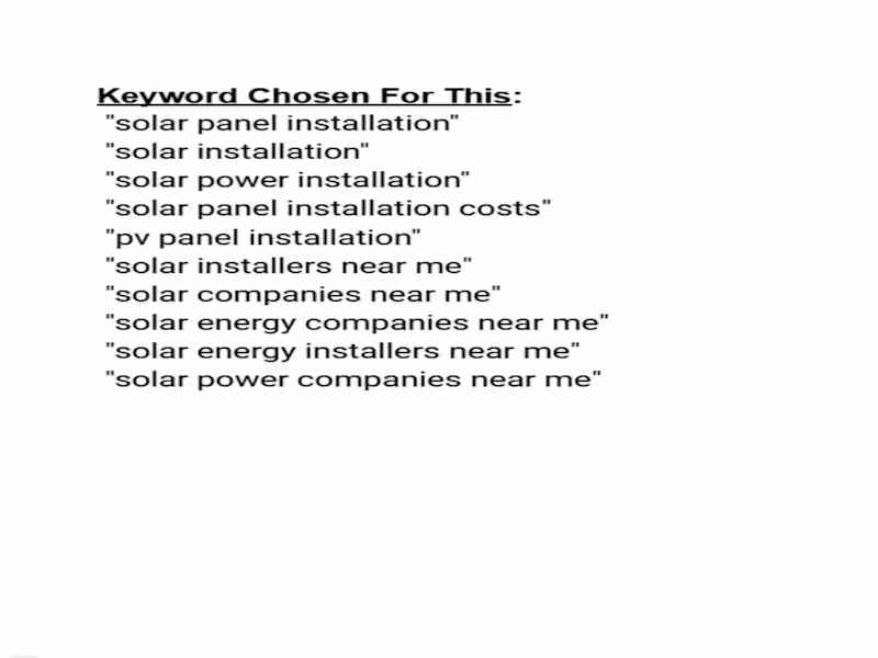 Cover image for Search Ads For Solar Panel Services