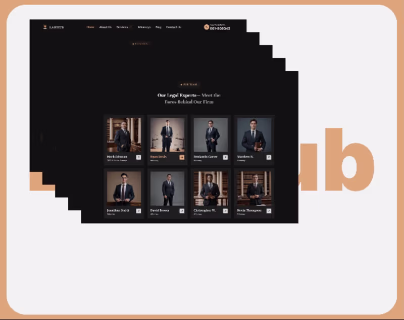 Cover image for ⚖️ LawHub- Design and Framer Development | Framer Template